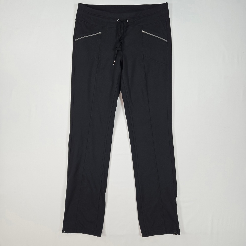 Athleta Athleisure Luxe Minimalist Sporty Black Supplex Pants Womens S